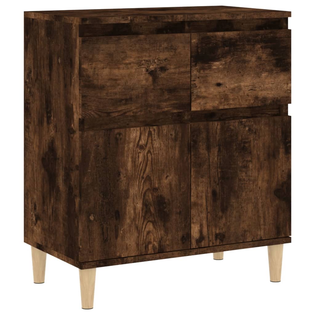 Buffet Chêne fumé 60x35x70 cm Bois d'ingénierie Buffets & bahuts vidaXL   