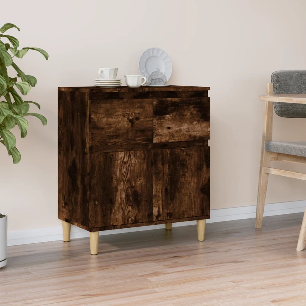 Buffet Chêne fumé 60x35x70 cm Bois d'ingénierie Buffets & bahuts vidaXL   