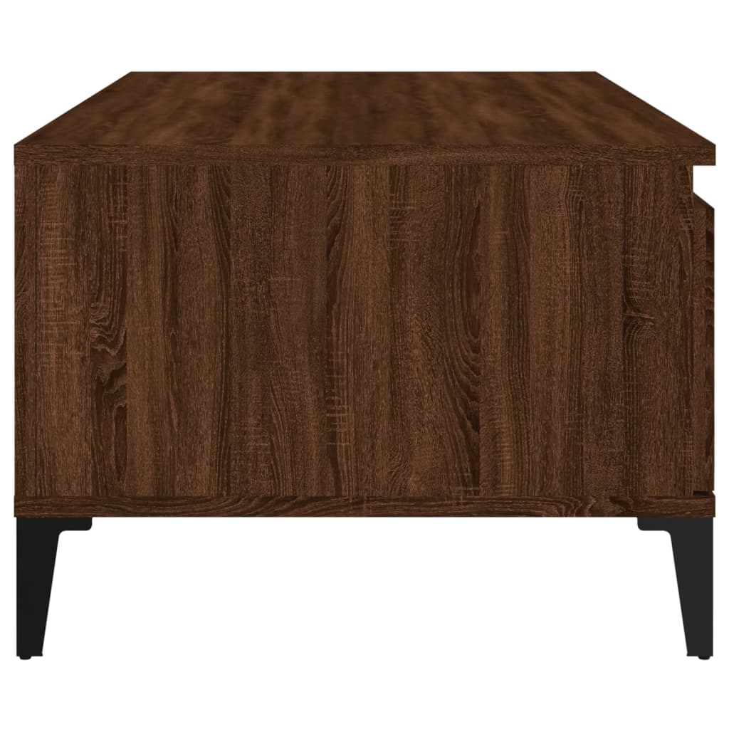 Table basse Chêne marron 90x50x36,5 cm Bois d'ingénierie Tables basses vidaXL   
