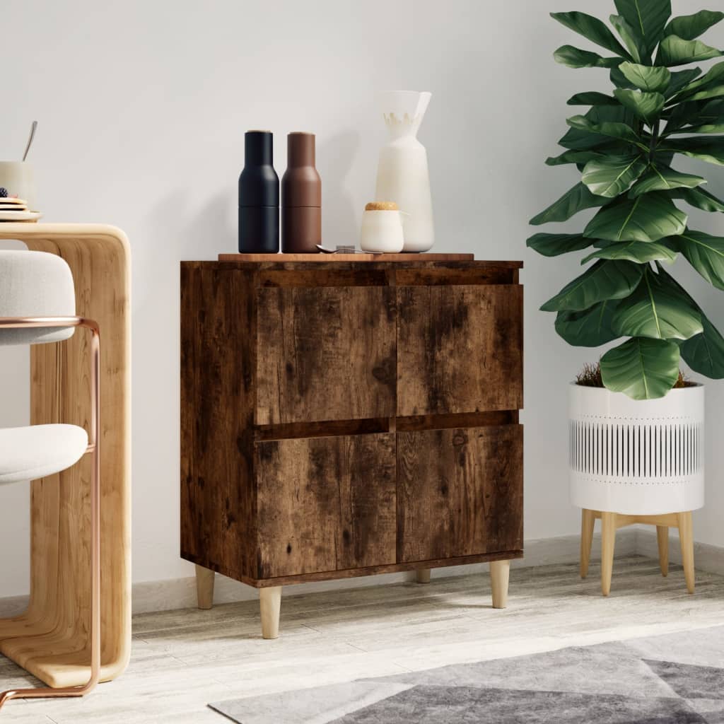 Buffet Chêne fumé 60x35x70 cm Bois d'ingénierie Buffets & bahuts vidaXL   