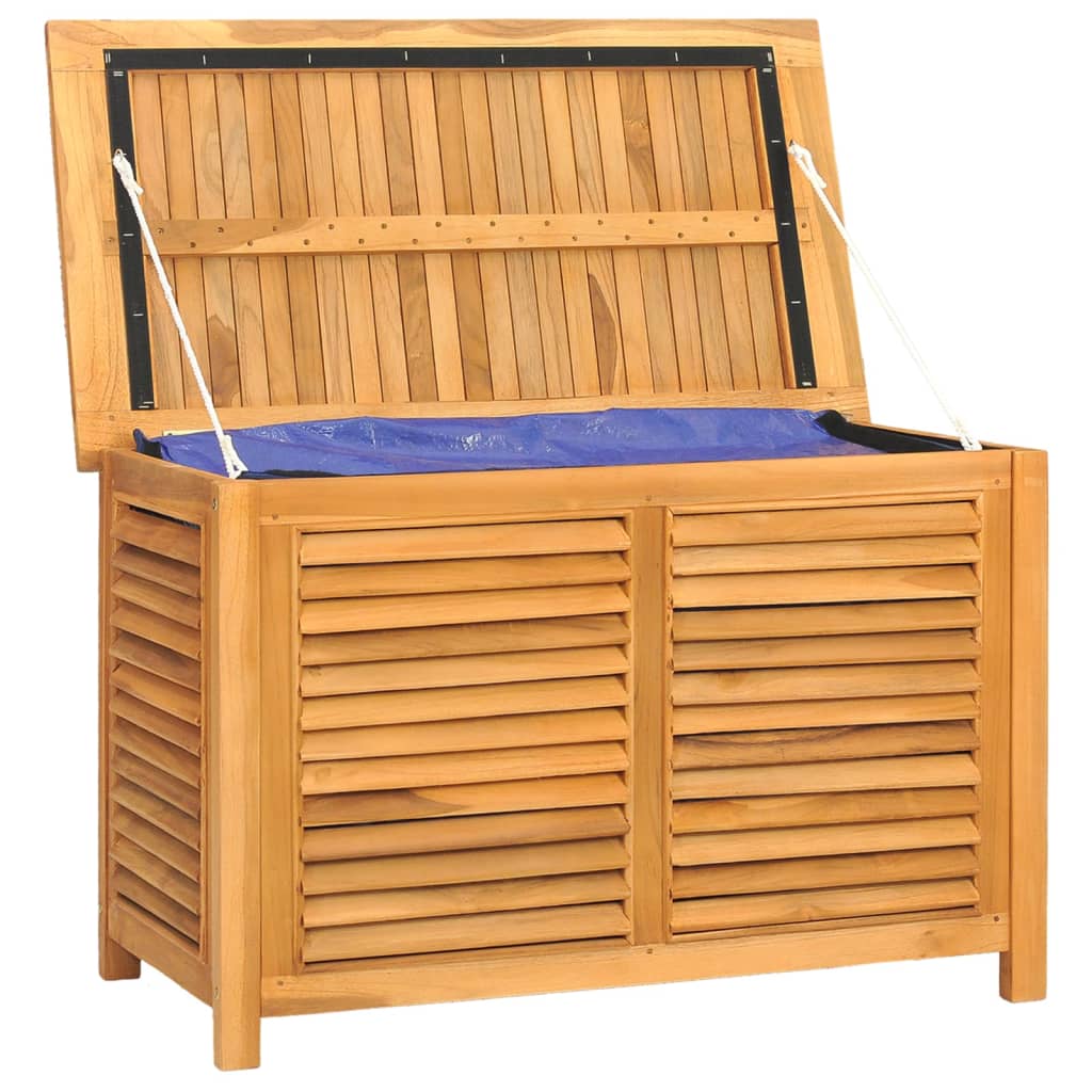 Boîte de rangement de jardin et sac 90x50x58cm bois massif teck Coffres de jardin vidaXL   