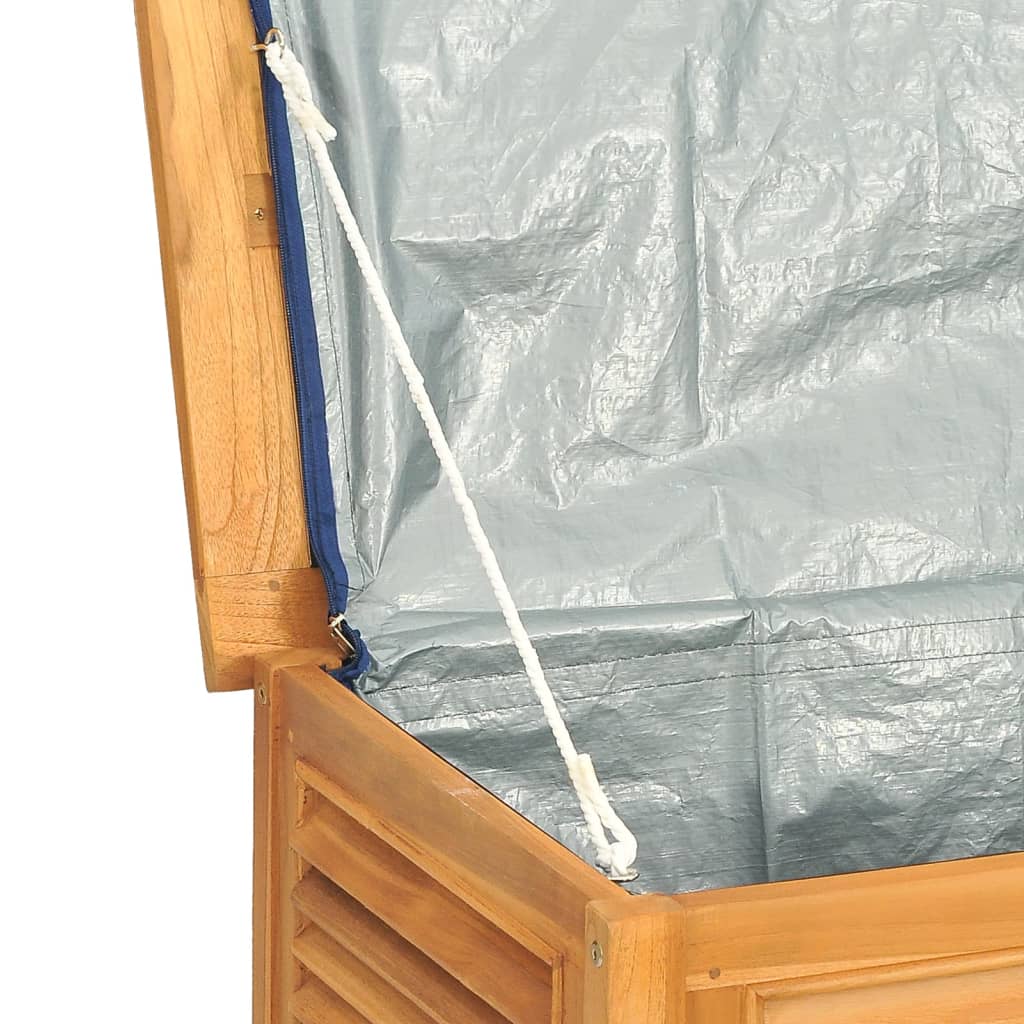 Boîte de rangement de jardin et sac 90x50x58cm bois massif teck Coffres de jardin vidaXL   