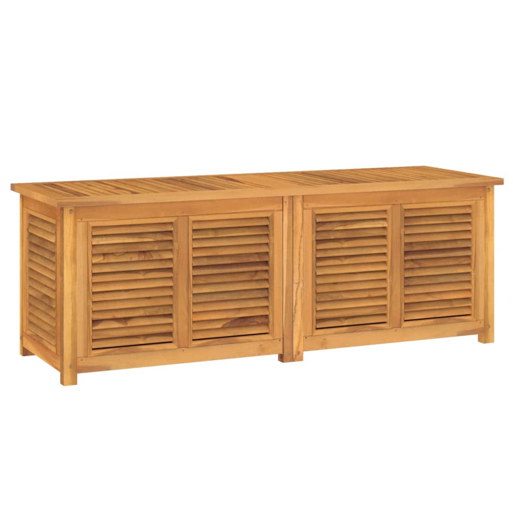 Boîte de rangement jardin et sac 150x50x53 cm bois massif teck Coffres de jardin vidaXL   