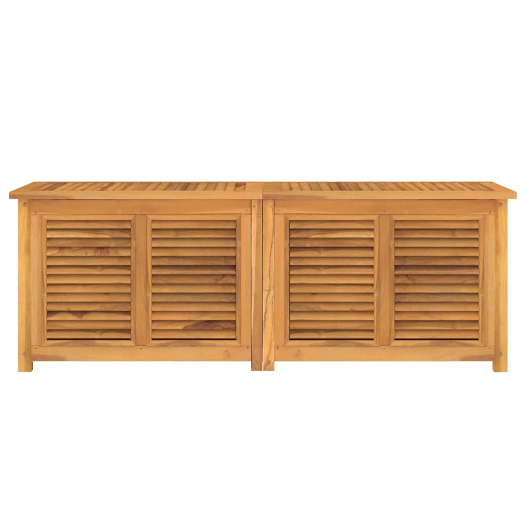 Boîte de rangement jardin et sac 150x50x53 cm bois massif teck Coffres de jardin vidaXL   