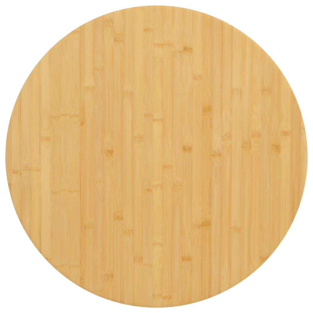 Dessus de table Ø80x2,5 cm bambou Plateaux de table vidaXL   