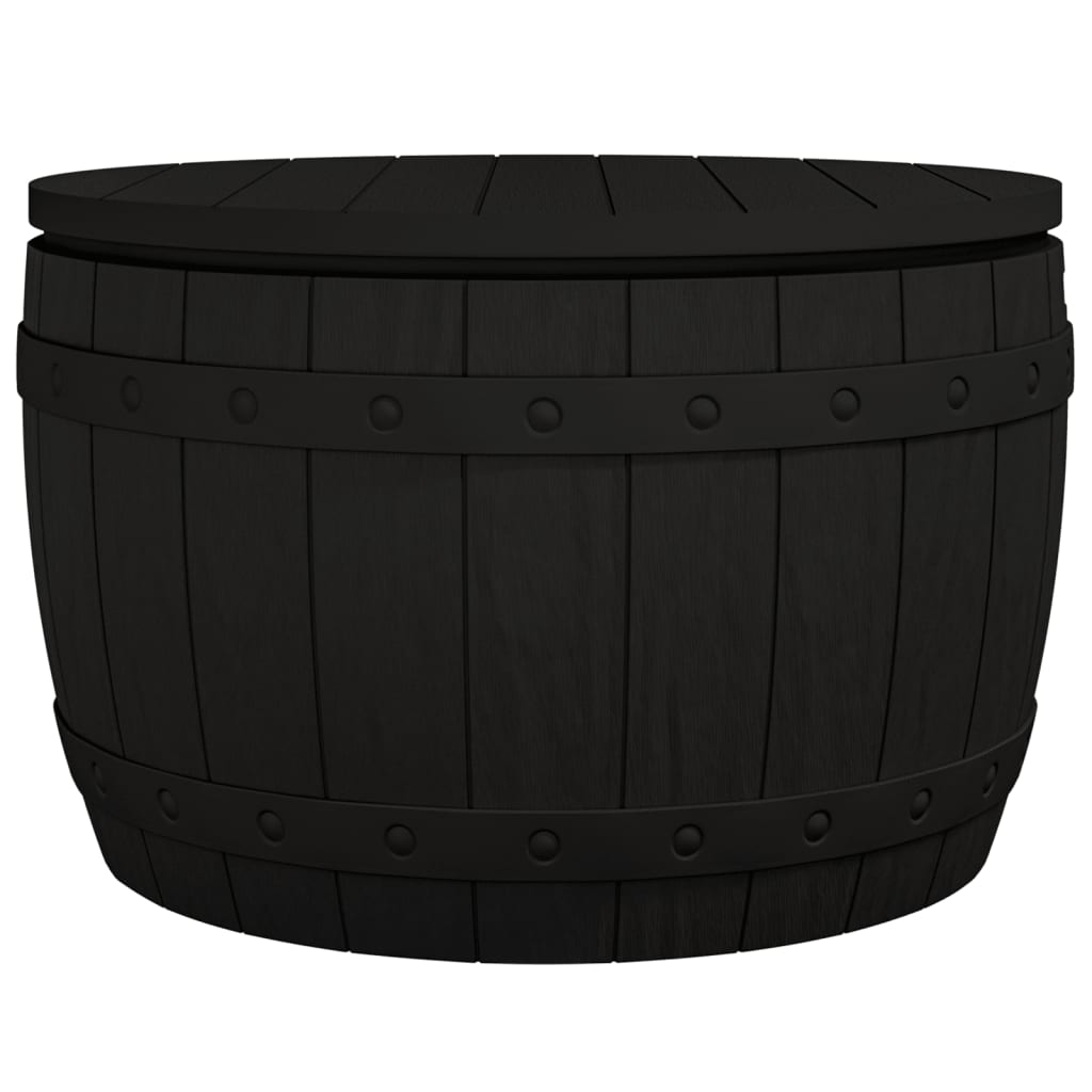 Boîte de rangement de jardin 3 en 1 noir polypropylène Coffres de jardin vidaXL   