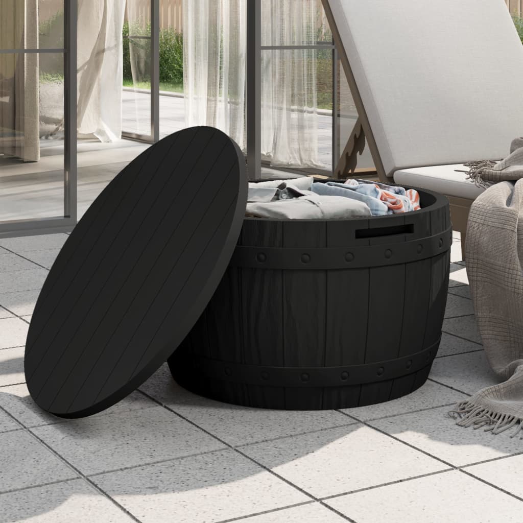 Boîte de rangement de jardin 3 en 1 noir polypropylène Coffres de jardin vidaXL   