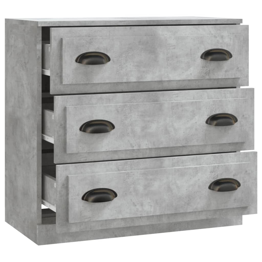 Buffet gris béton 70x35,5x67,5 cm bois d'ingénierie Buffets & bahuts vidaXL   