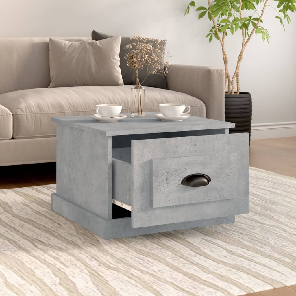 Table basse gris béton 50x50x35 cm bois d'ingénierie Tables basses vidaXL   