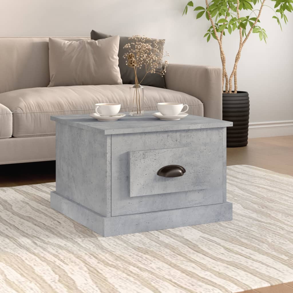 Table basse gris béton 50x50x35 cm bois d'ingénierie Tables basses vidaXL   