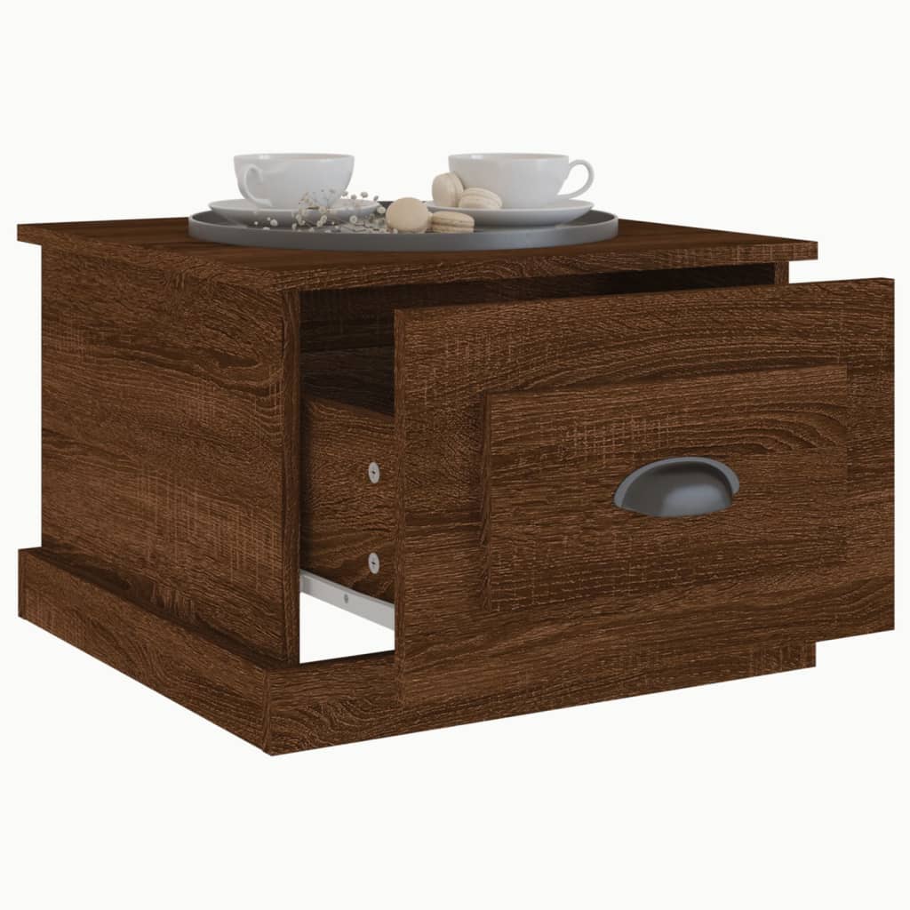 Table basse Chêne marron 50x50x35 cm Bois d'ingénierie Tables basses vidaXL   