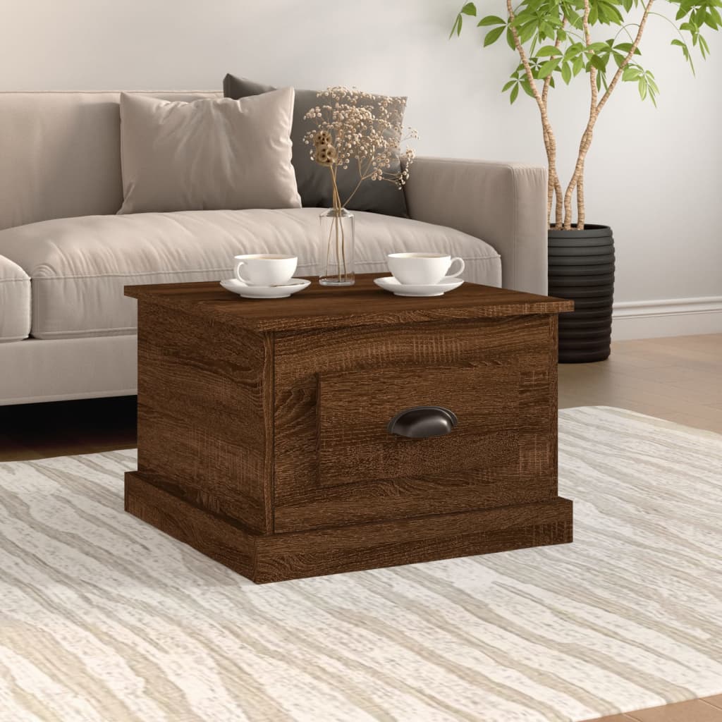 Table basse Chêne marron 50x50x35 cm Bois d'ingénierie Tables basses vidaXL   