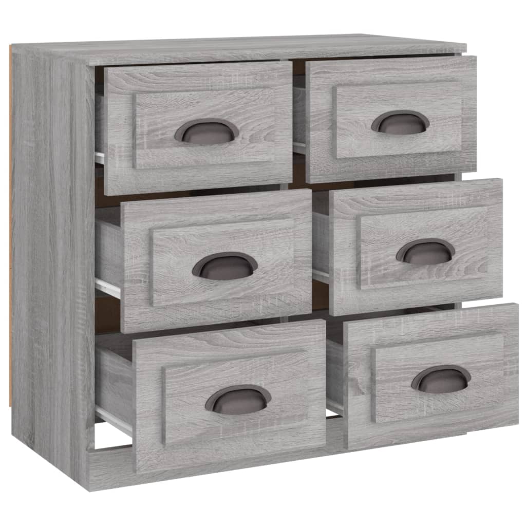 Buffet sonoma gris 70x35,5x67,5 cm bois d'ingénierie Buffets & bahuts vidaXL   