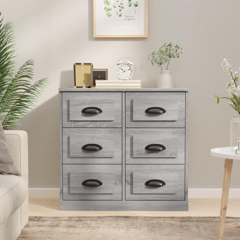 Buffet sonoma gris 70x35,5x67,5 cm bois d'ingénierie Buffets & bahuts vidaXL   