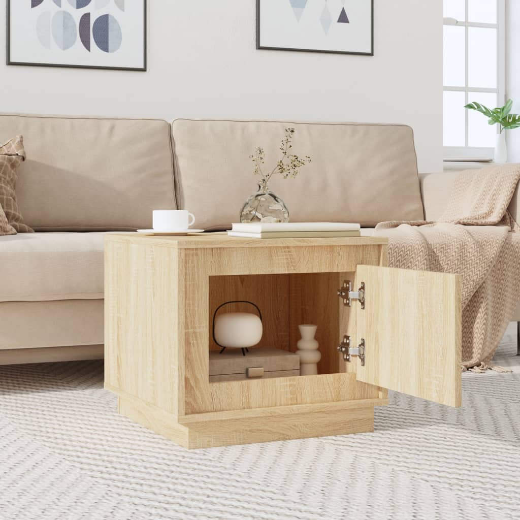 Table basse chêne sonoma 51x50x44 cm bois d'ingénierie Tables basses vidaXL   
