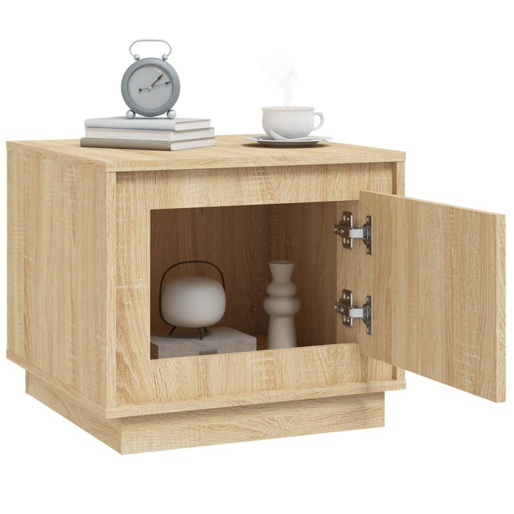 Table basse chêne sonoma 51x50x44 cm bois d'ingénierie Tables basses vidaXL   