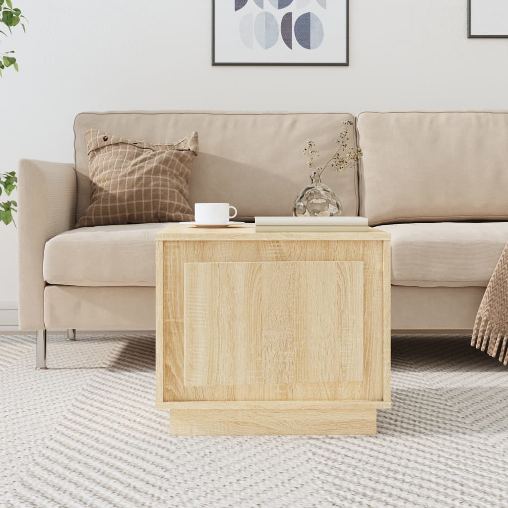 Table basse chêne sonoma 51x50x44 cm bois d'ingénierie Tables basses vidaXL   
