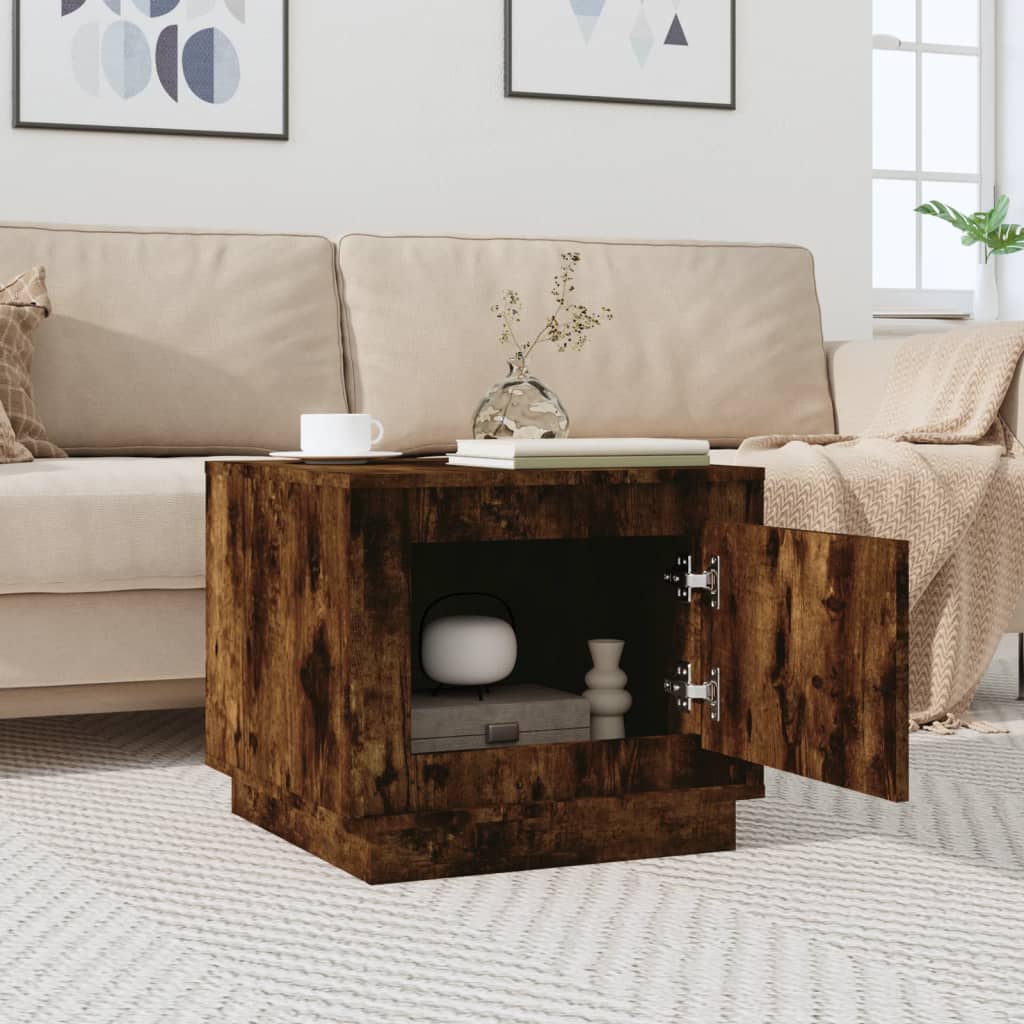 Table basse chêne fumé 51x50x44 cm bois d'ingénierie Tables basses vidaXL   
