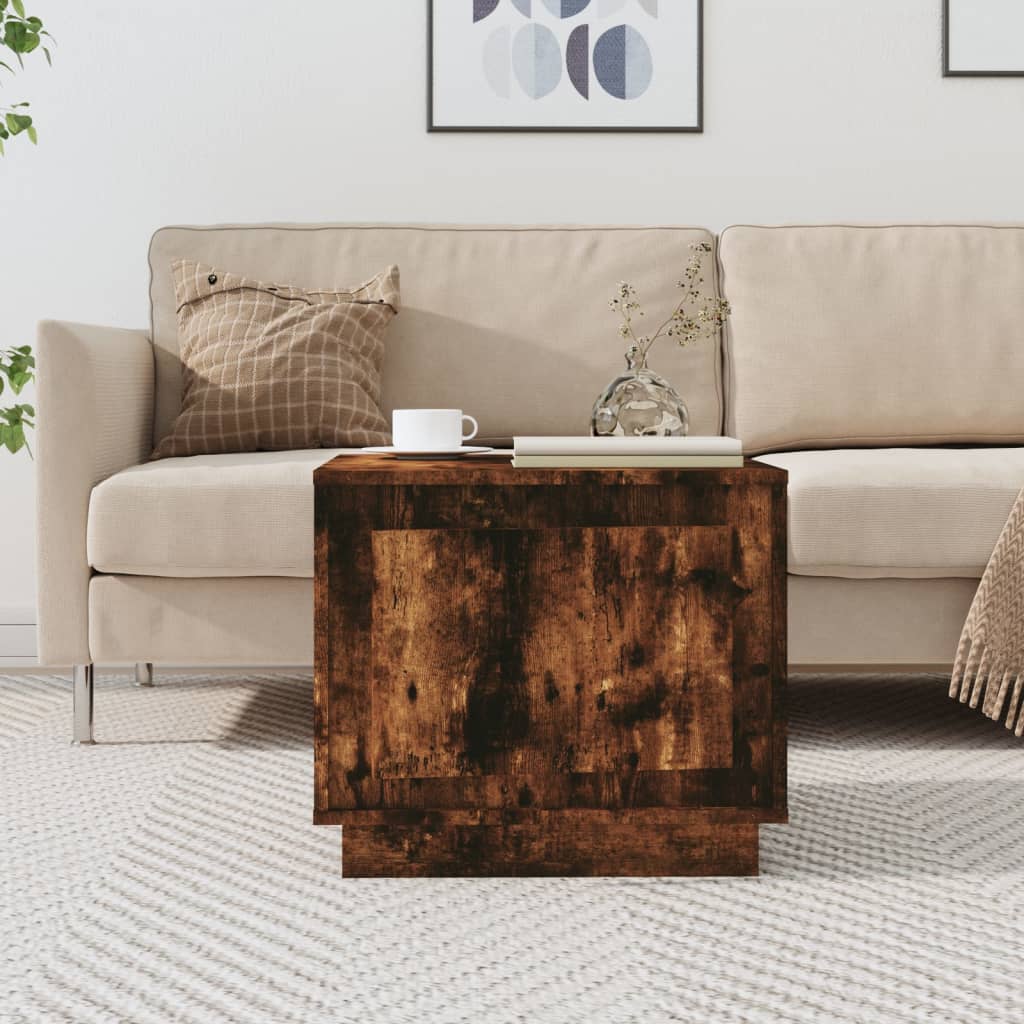 Table basse chêne fumé 51x50x44 cm bois d'ingénierie Tables basses vidaXL   