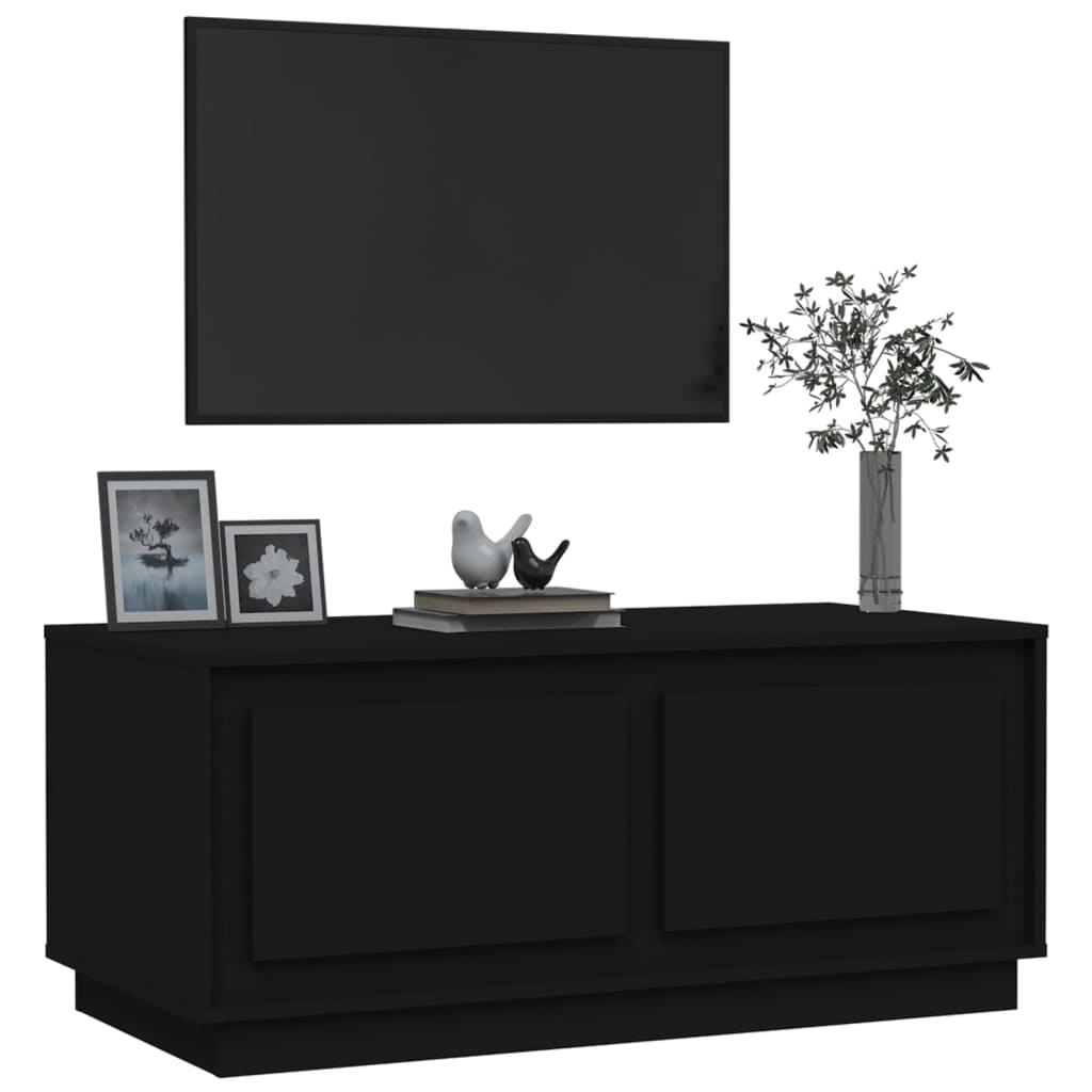 Table basse noir 102x50x44 cm bois d'ingénierie Tables basses vidaXL   