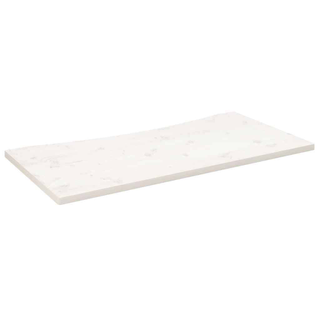 Dessus de bureau blanc 100x60x2,5 cm bois massif de pin Pièces et accessoires pour bureaux vidaXL   