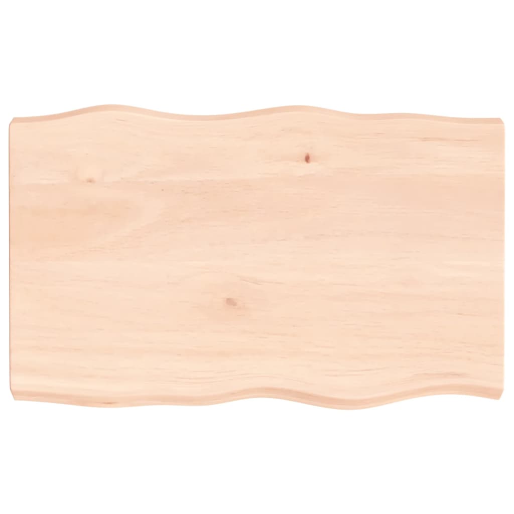 Dessus de table bois massif non traité bordure assortie Plateaux de table vidaXL   