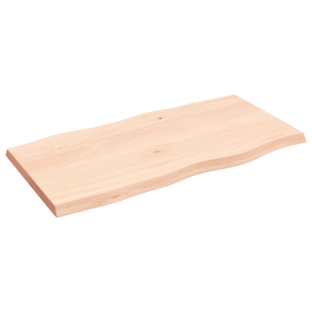 Dessus de table bois massif non traité bordure assortie Plateaux de table vidaXL   