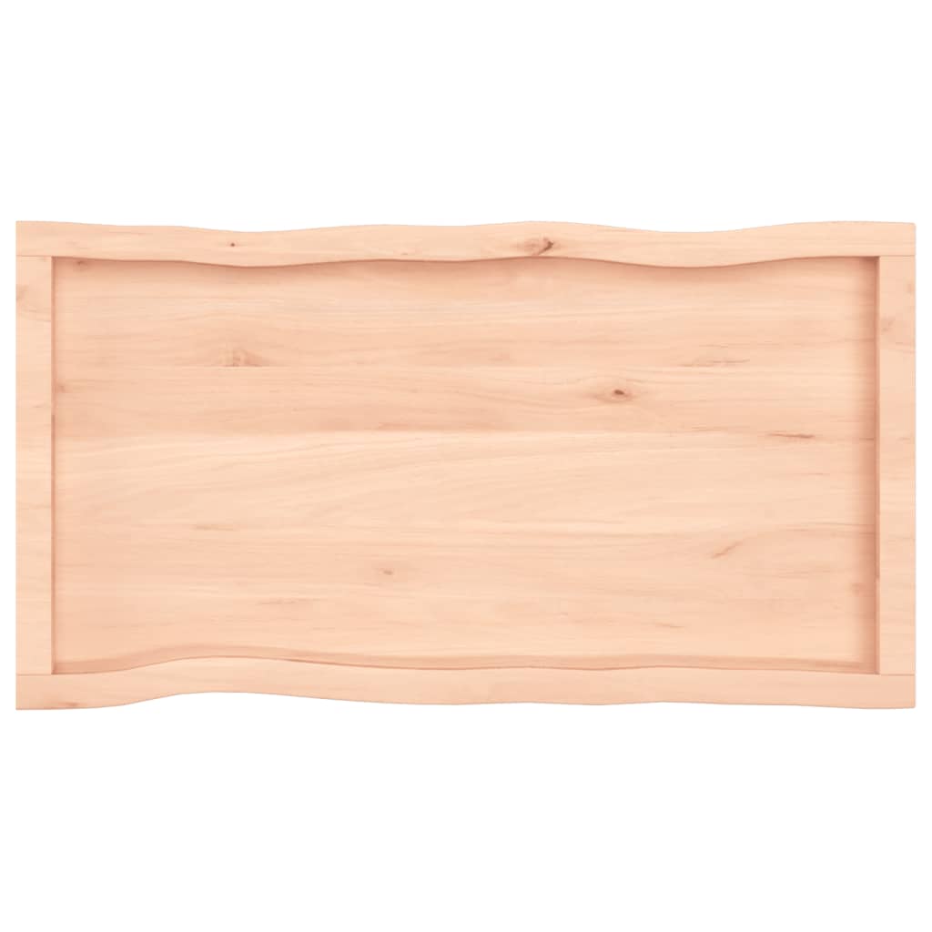 Dessus de table bois massif non traité bordure assortie Plateaux de table vidaXL   
