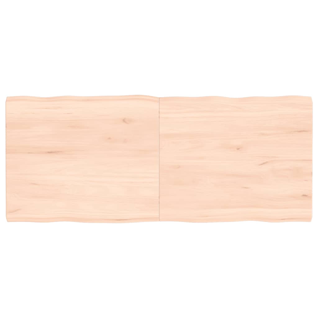 Dessus de table bois massif non traité bordure assortie Plateaux de table vidaXL   