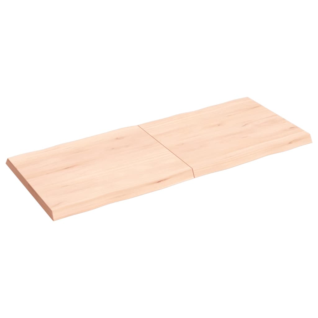 Dessus de table bois massif non traité bordure assortie Plateaux de table vidaXL   