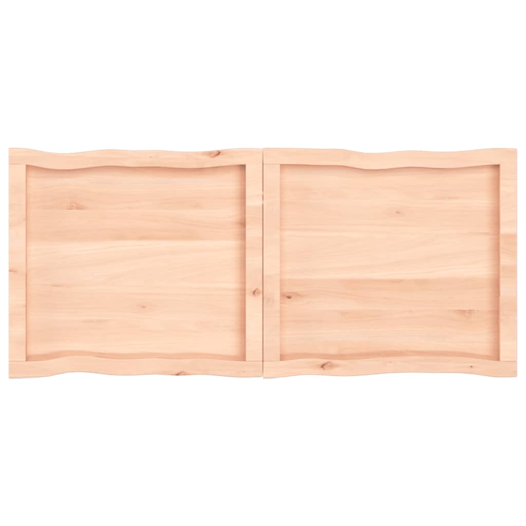 Dessus de table bois massif non traité bordure assortie Plateaux de table vidaXL   