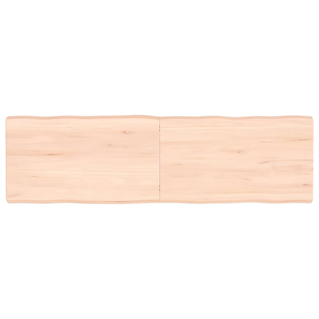 Dessus de table bois massif non traité bordure assortie Plateaux de table vidaXL   