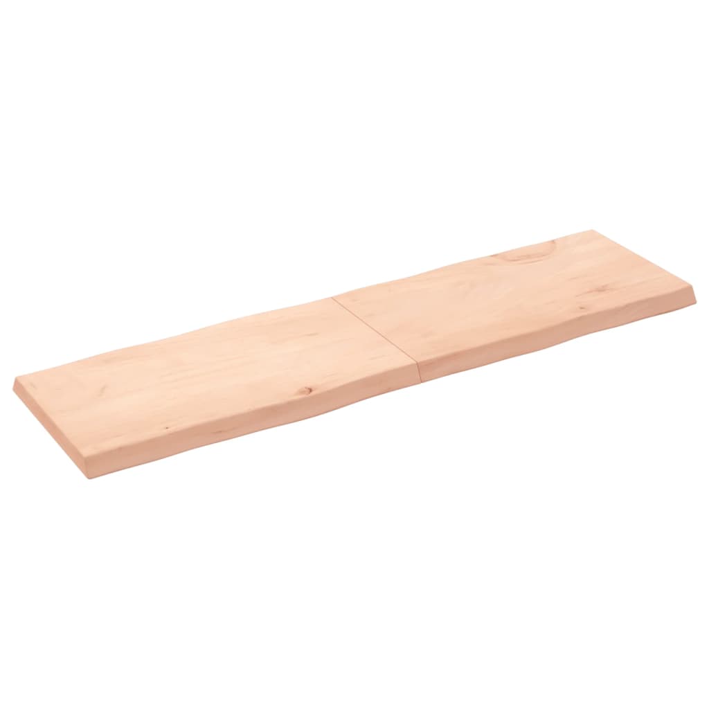 Dessus de table bois massif non traité bordure assortie Plateaux de table vidaXL   