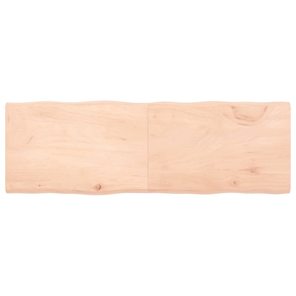 Dessus de table bois massif non traité bordure assortie Plateaux de table vidaXL   