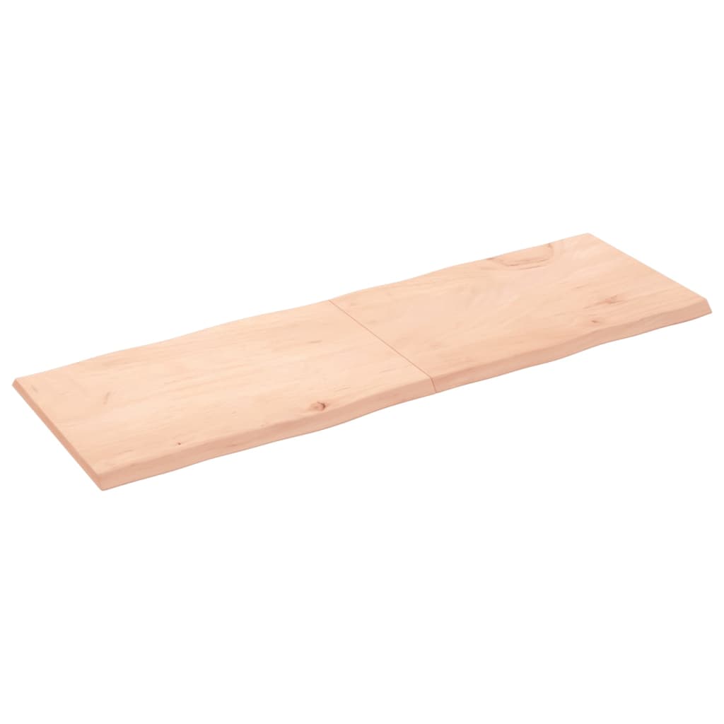 Dessus de table bois massif non traité bordure assortie Plateaux de table vidaXL   