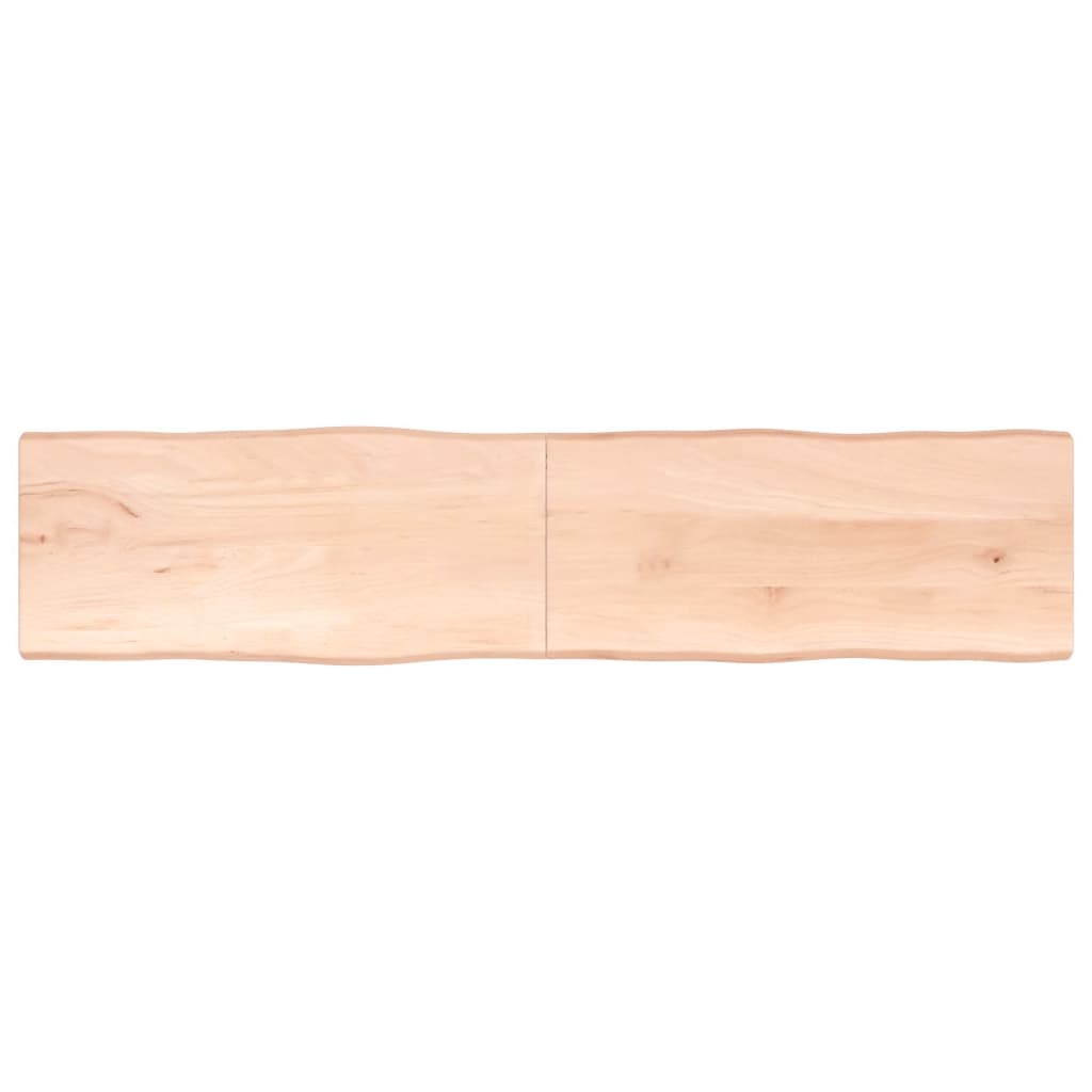 Dessus de table bois massif non traité bordure assortie Plateaux de table vidaXL   