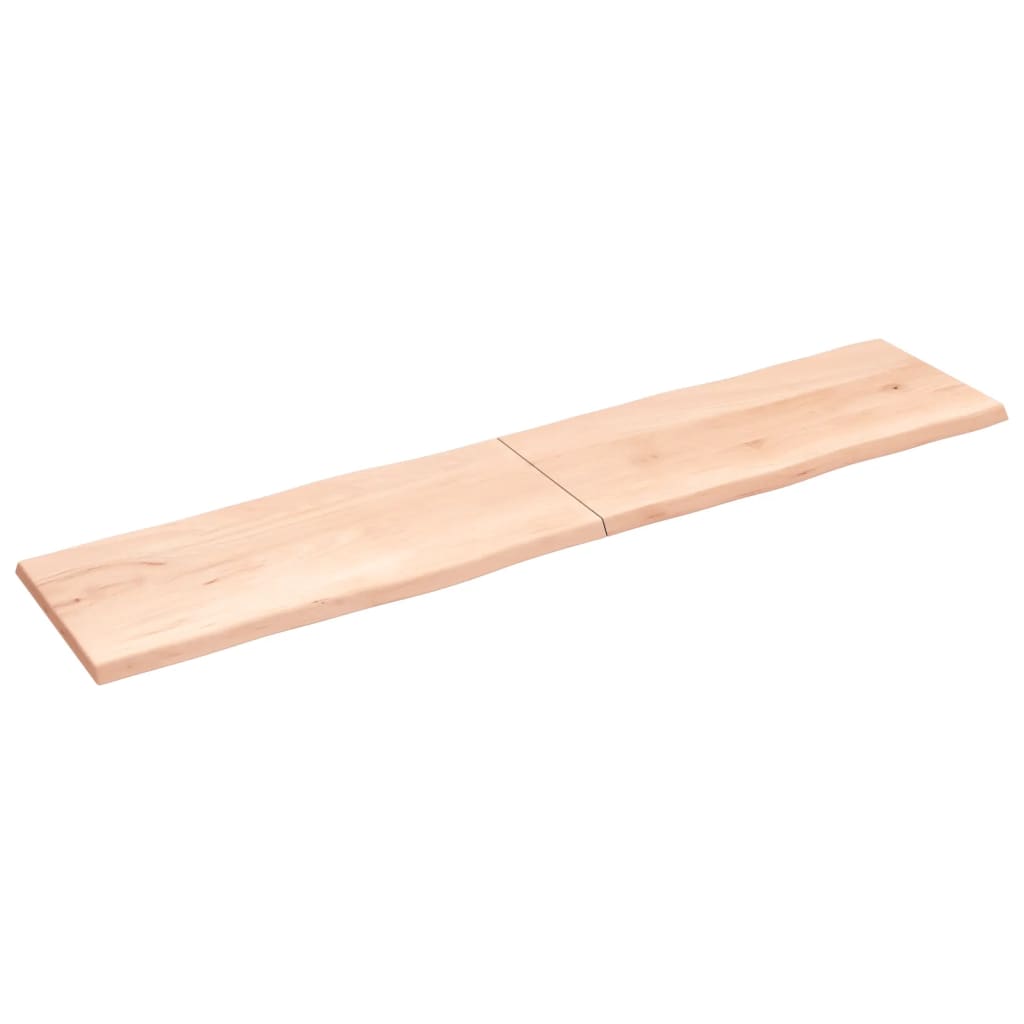 Dessus de table bois massif non traité bordure assortie Plateaux de table vidaXL   