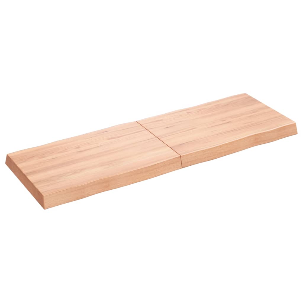 Dessus de table bois massif traité bordure assortie Plateaux de table vidaXL   