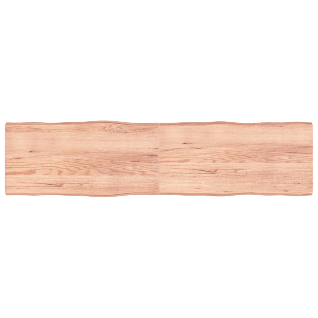 Dessus de table bois massif traité bordure assortie Plateaux de table vidaXL   