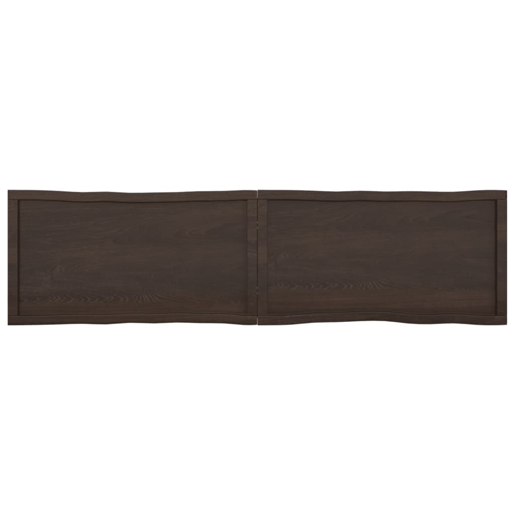 Dessus de table bois massif traité bordure assortie Plateaux de table vidaXL   