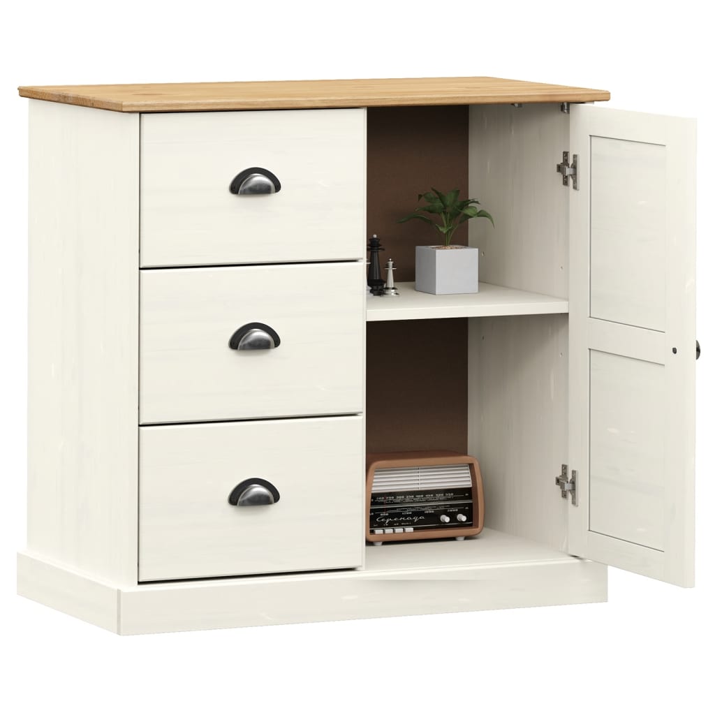 Buffet avec tiroirs VIGO 78x40x75 cm blanc bois massif de pin Buffets & bahuts vidaXL   