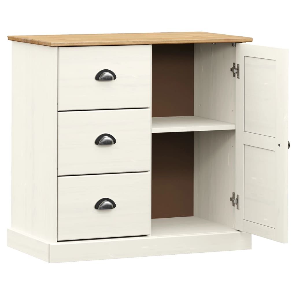 Buffet avec tiroirs VIGO 78x40x75 cm blanc bois massif de pin Buffets & bahuts vidaXL   