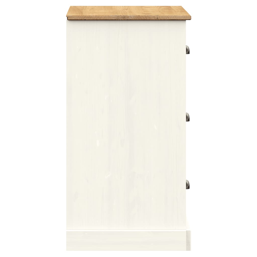 Buffet avec tiroirs VIGO 78x40x75 cm blanc bois massif de pin Buffets & bahuts vidaXL   