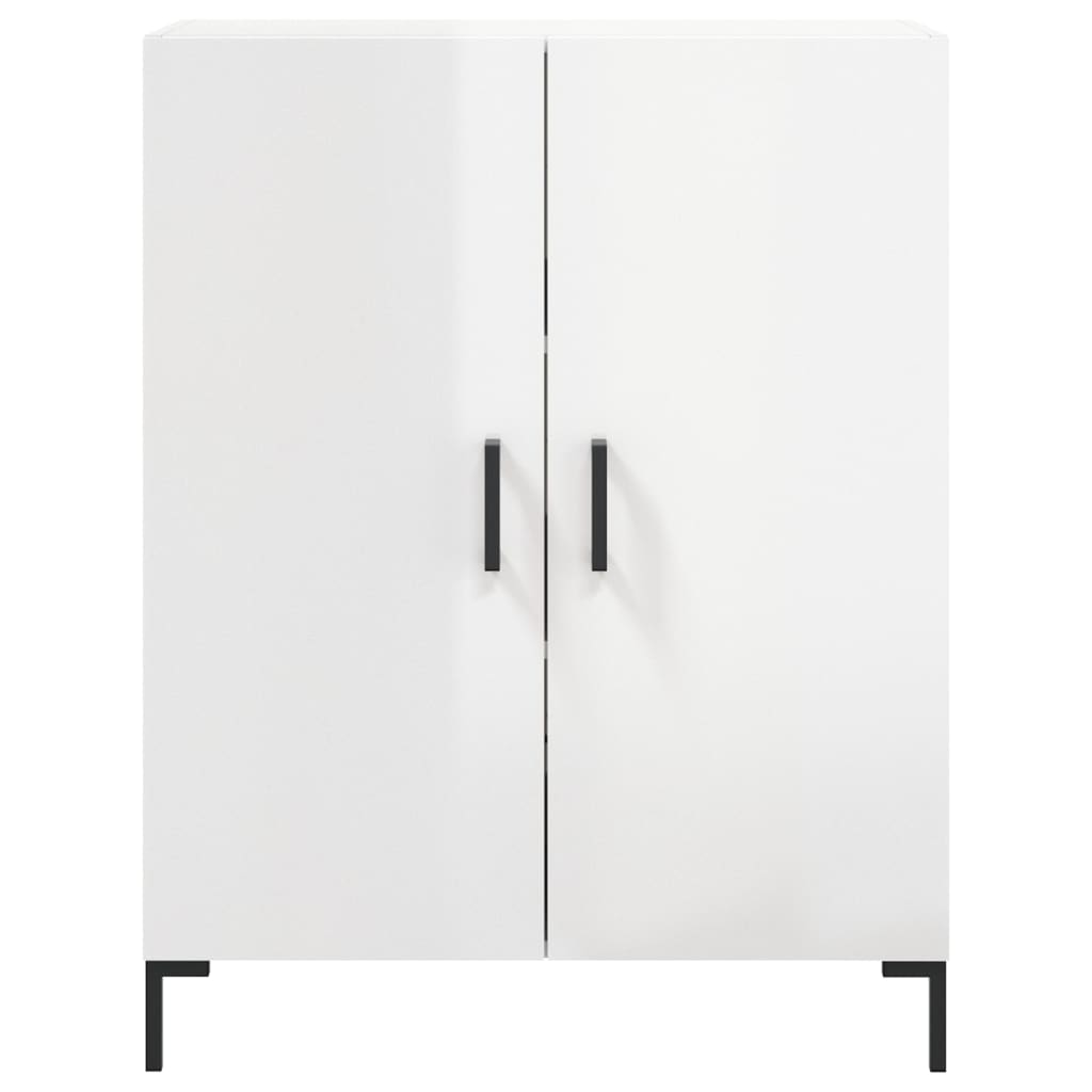 Buffet Blanc brillant 69,5x34x90 cm Bois d'ingénierie Buffets & bahuts vidaXL   