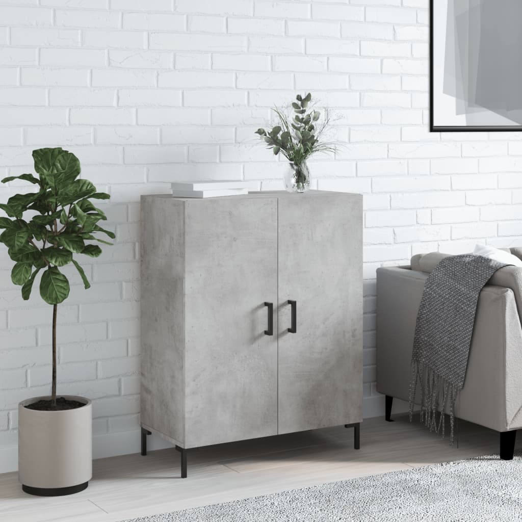 Buffet gris béton 69,5x34x90 cm bois d'ingénierie Buffets & bahuts vidaXL   