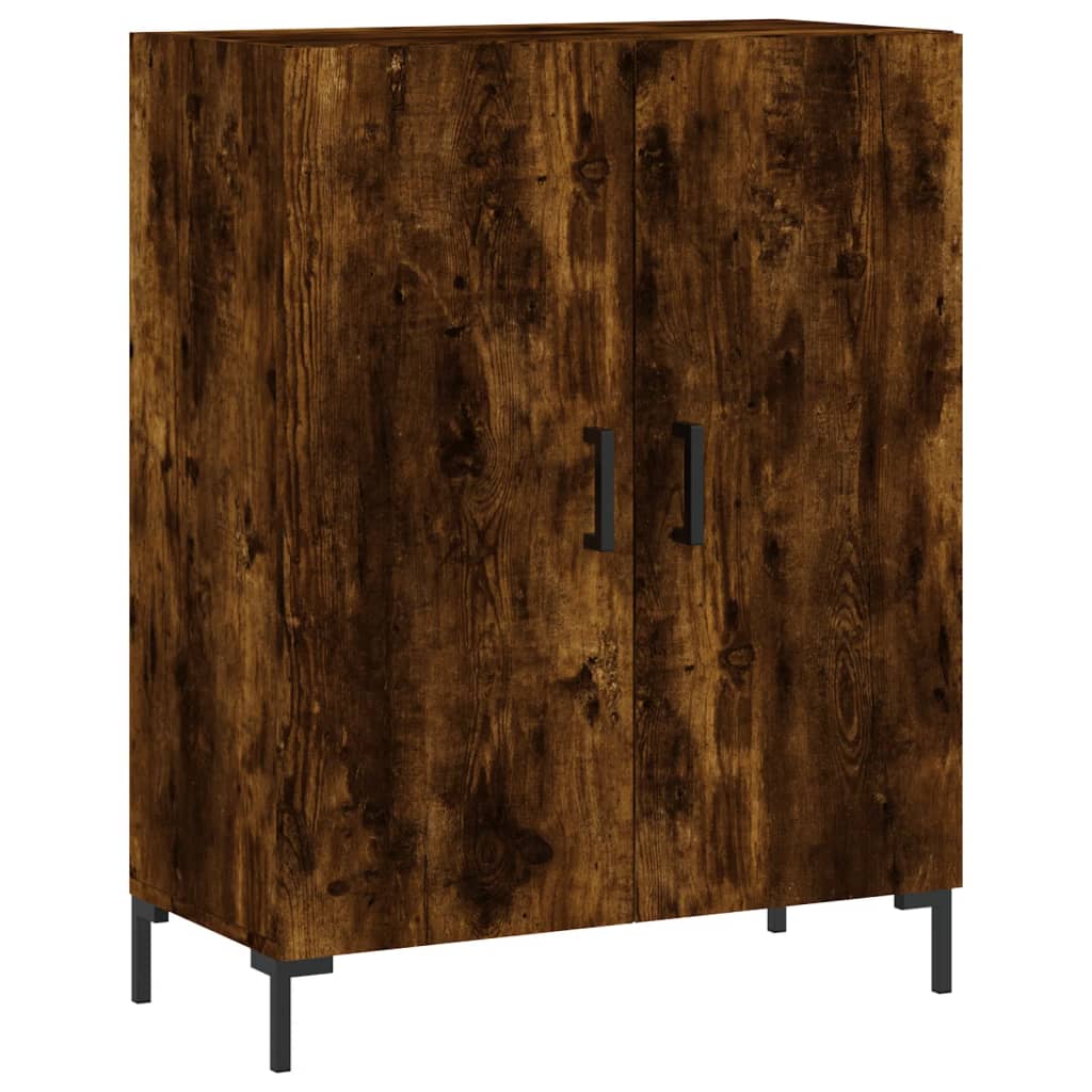 Buffet chêne fumé 69,5x34x90 cm bois d'ingénierie Buffets & bahuts vidaXL   