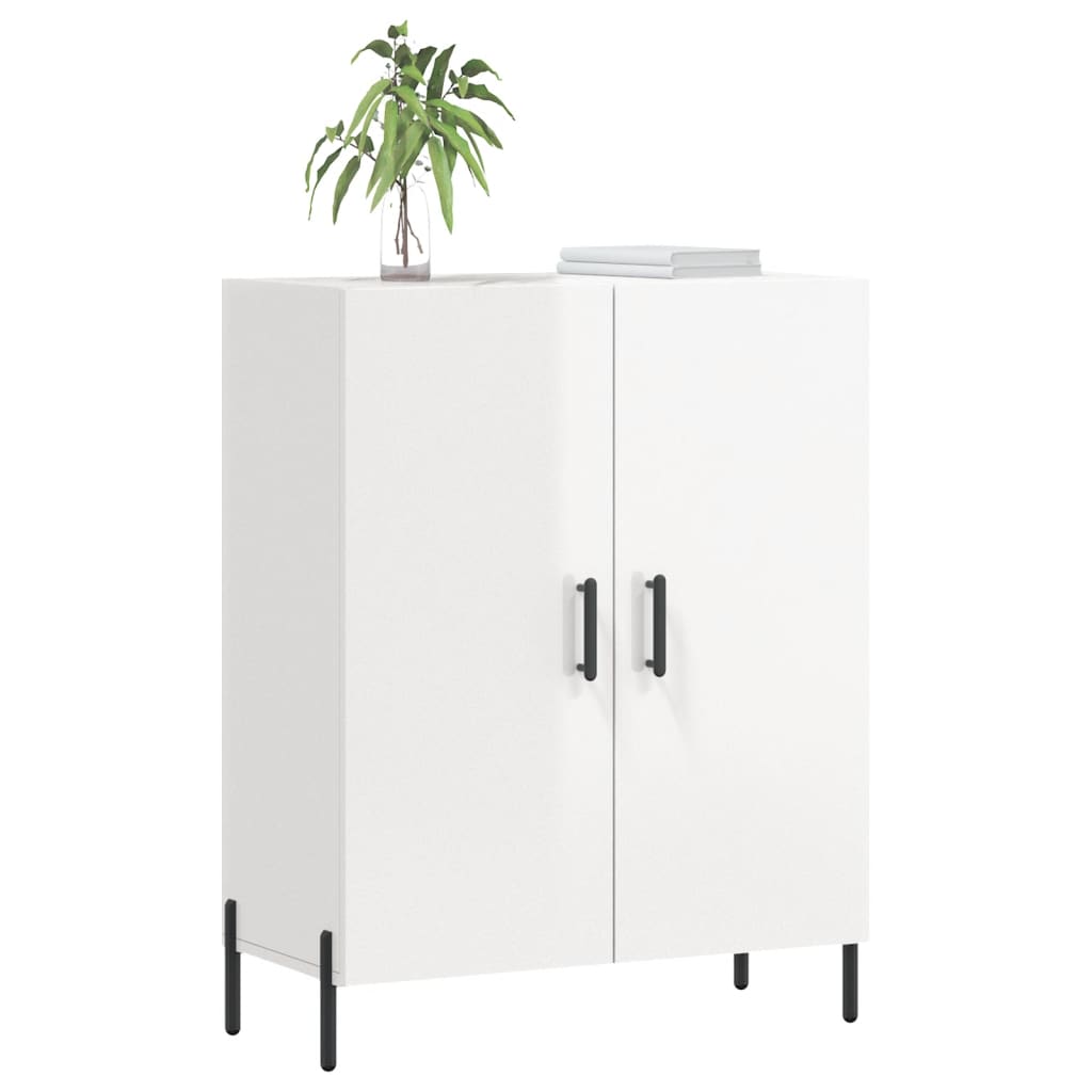 Buffet Blanc brillant 69,5x34x90 cm Bois d'ingénierie Buffets & bahuts vidaXL   