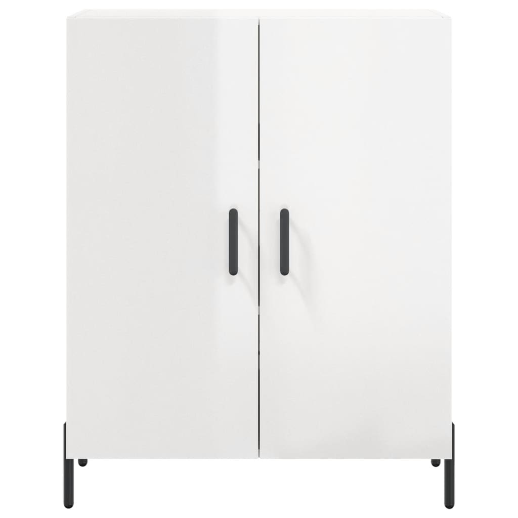 Buffet Blanc brillant 69,5x34x90 cm Bois d'ingénierie Buffets & bahuts vidaXL   
