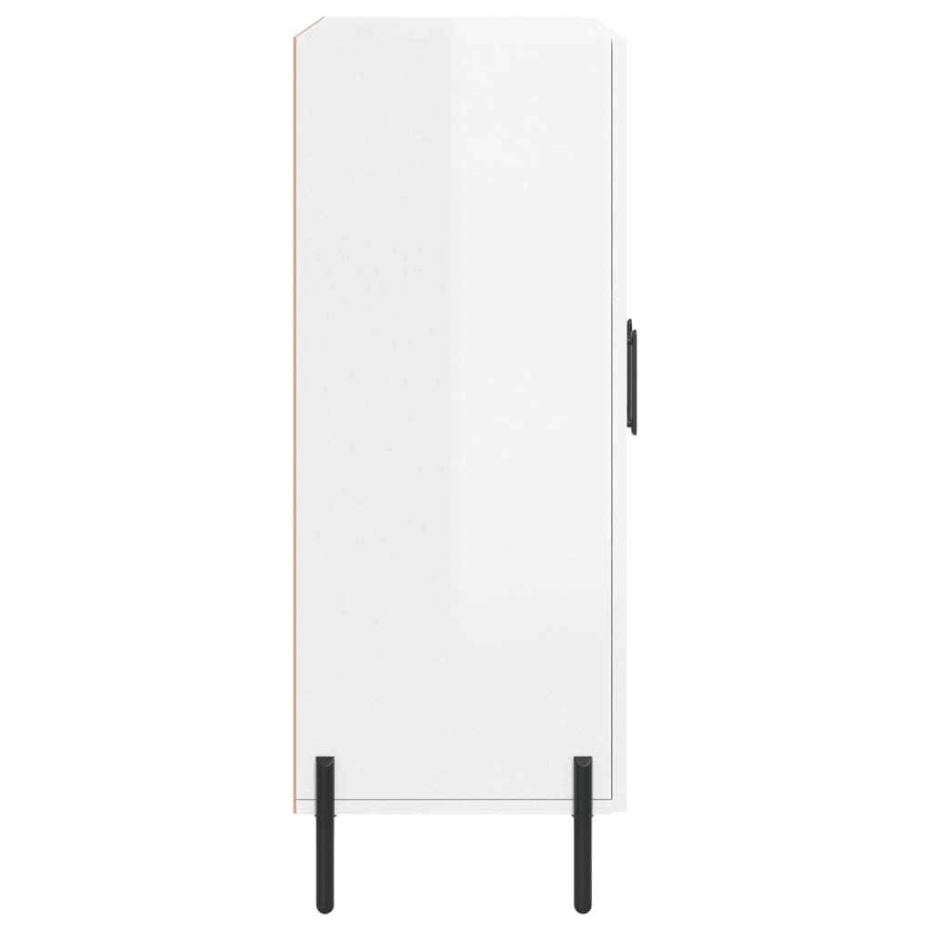 Buffet Blanc brillant 69,5x34x90 cm Bois d'ingénierie Buffets & bahuts vidaXL   
