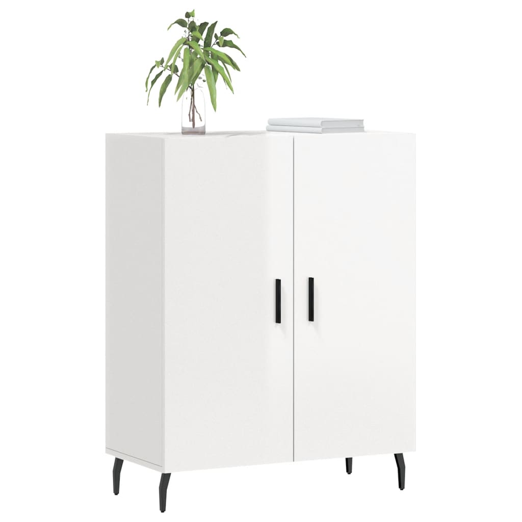 Buffet Blanc brillant 69,5x34x90 cm Bois d'ingénierie Buffets & bahuts vidaXL   